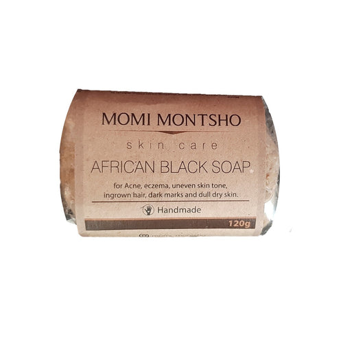 African Black Soap 120g  Momi Motsho